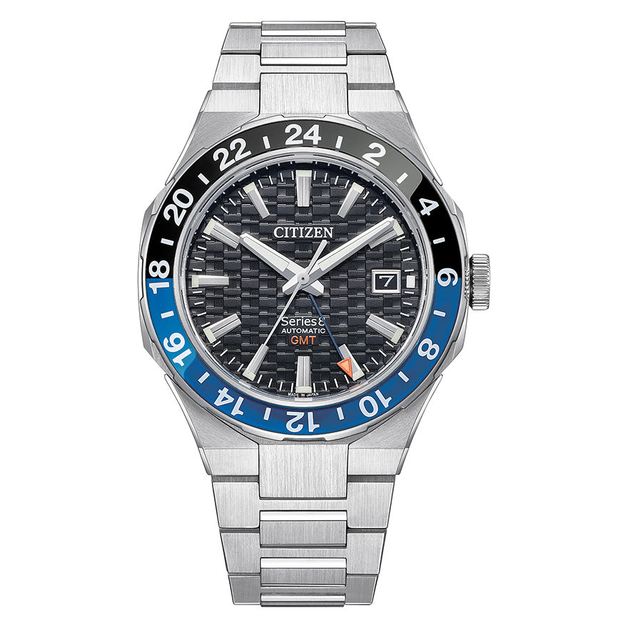 Citizen Series8 GMT Black Dial Automatic Watch | NB6031-56E