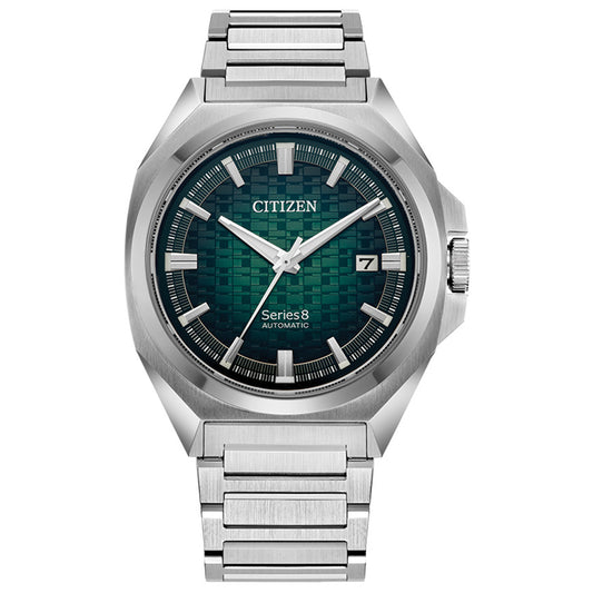 Citizen Series8 831 Green Dial Stainless Steel Bracelet Automatic Watch | NB6050-51W