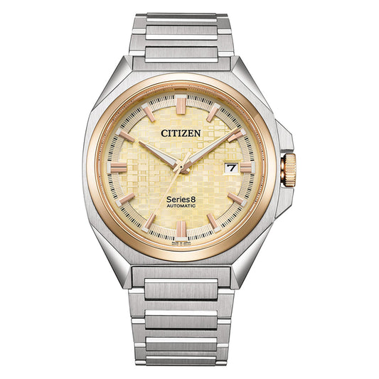 Citizen Series8 831 Champagne Dial Stainless Steel Bracelet Automatic Watch | NB6059-57P