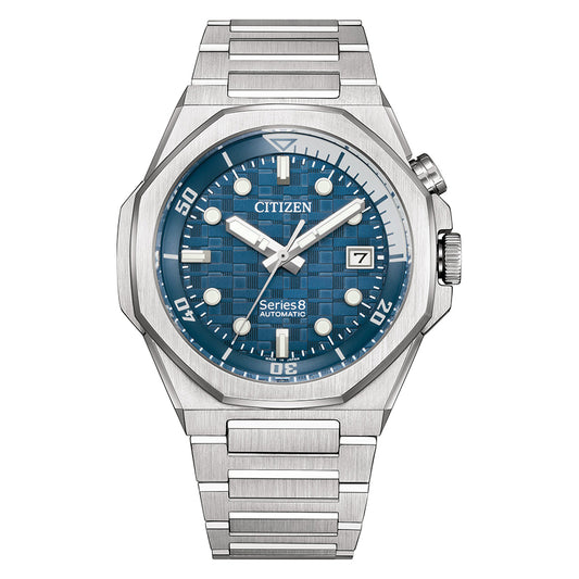 Citizen Series8 890 Blue Dial Stainless Steel Bracelet Automatic Watch | NB6060-58L