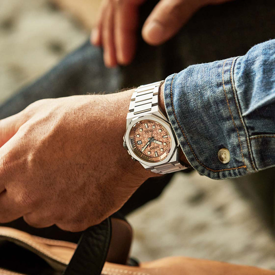 Citizen Series8 890 Salmon Dial Stainless Steel Bracelet