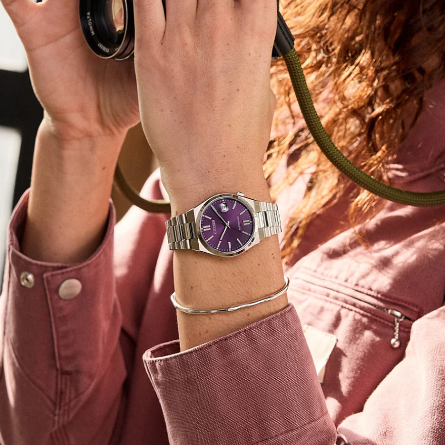 Citizen Tsuyosa 37mm Purple Dial Watch | NJ0200-50W
