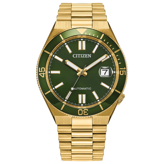 Citizen Tsuyosa Shore Green Dial Automatic Watch 40mm | NJ0232-53X