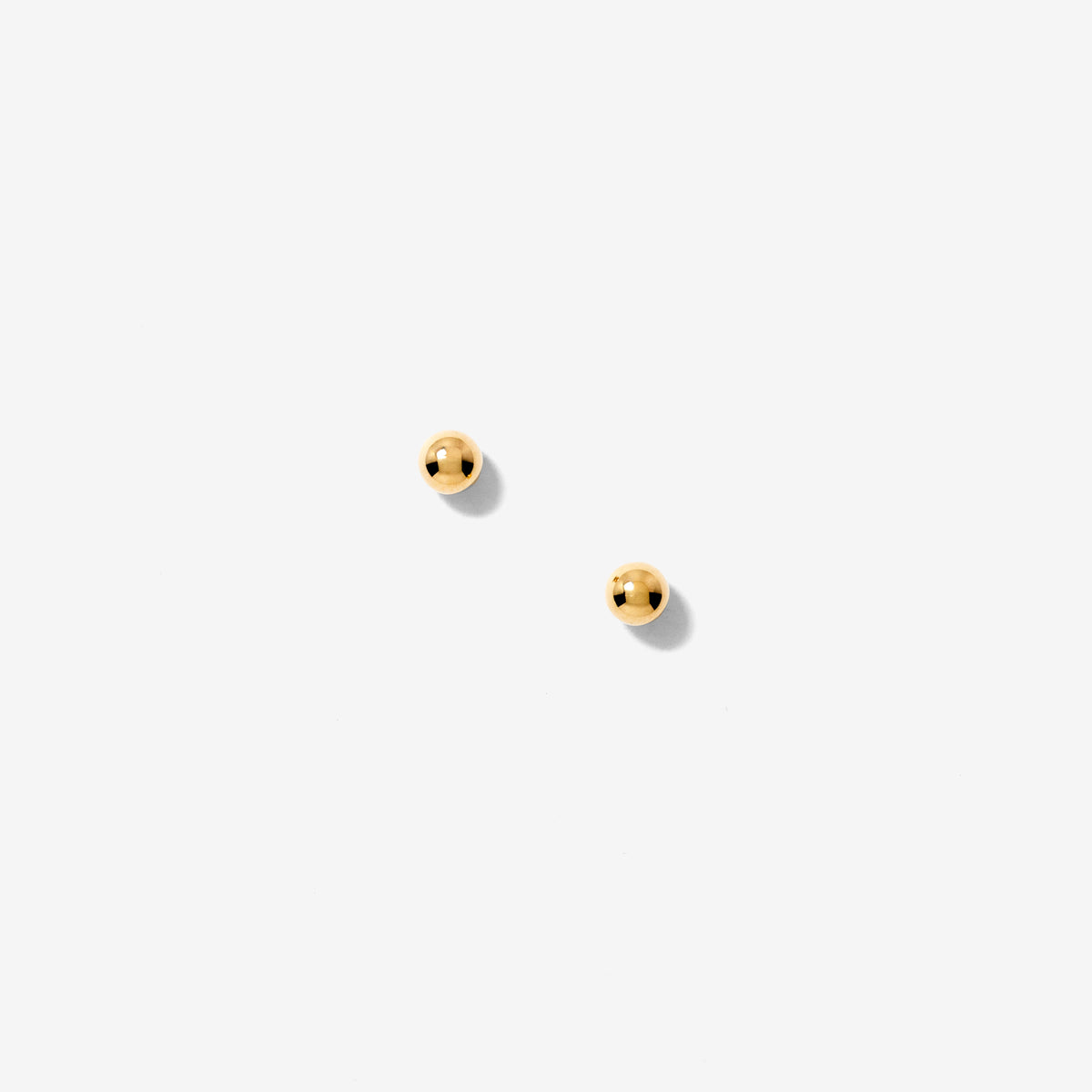 4mm Ball Stud Earrings in 10K Yellow Gold