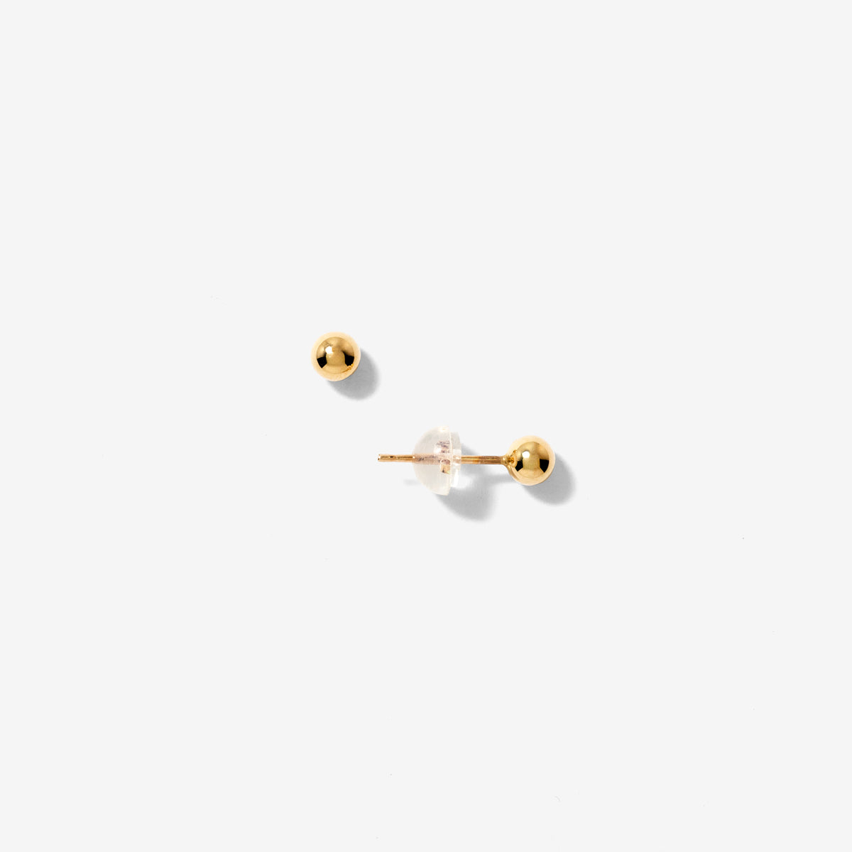 4mm Ball Stud Earrings in 10K Yellow Gold