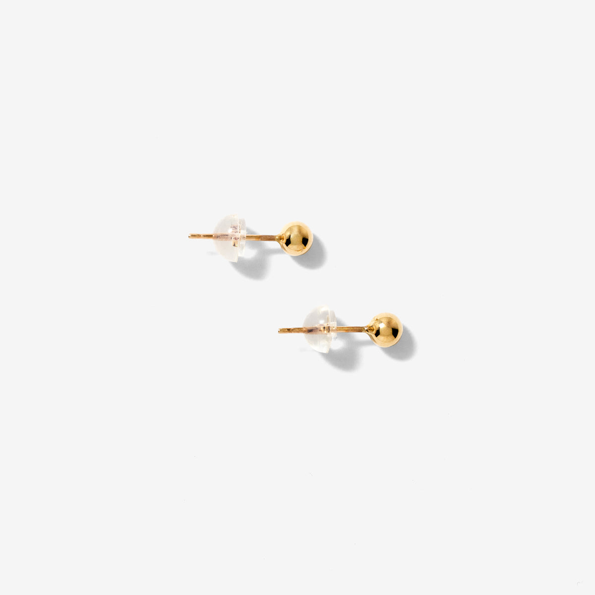 4mm Ball Stud Earrings in 10K Yellow Gold