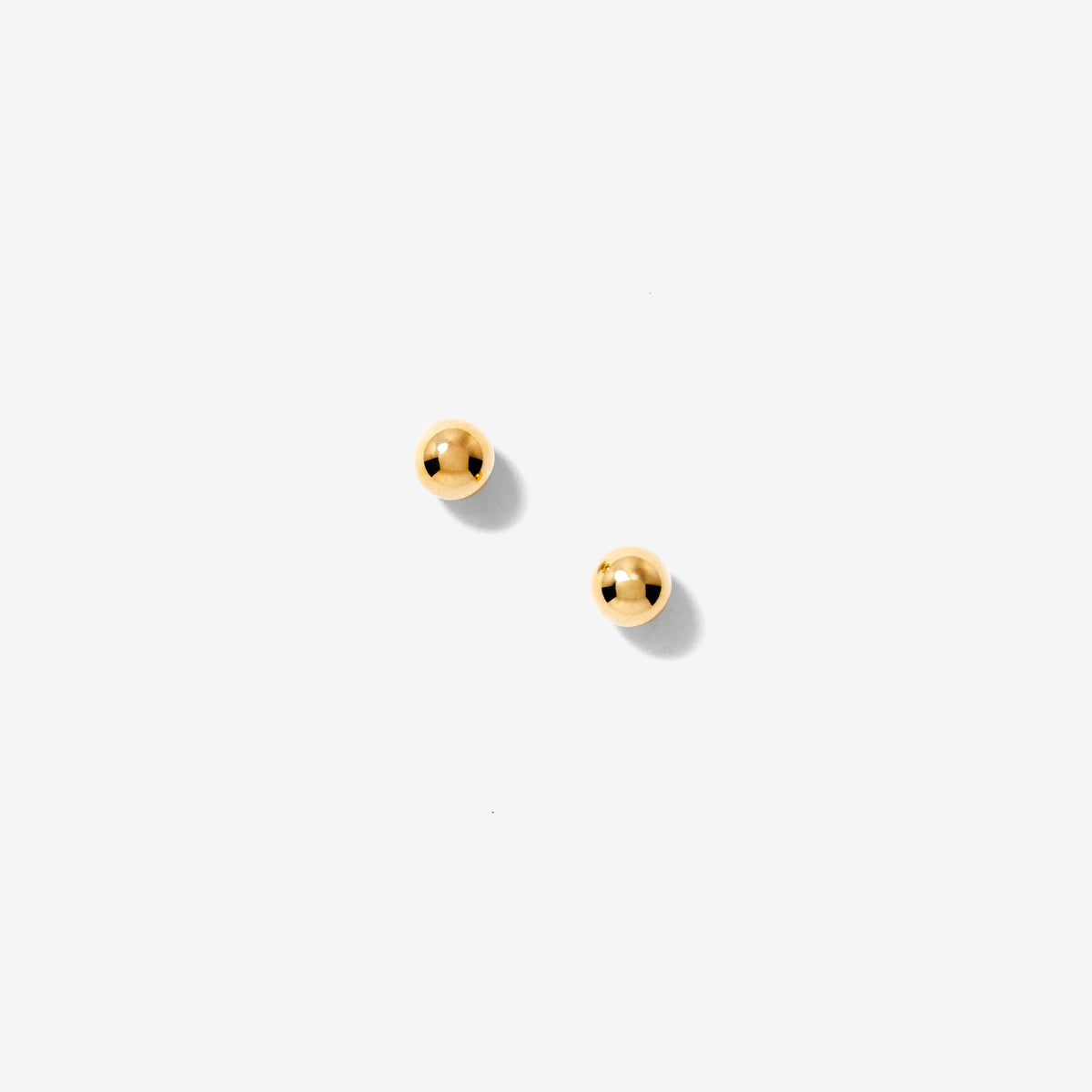 5mm Ball Stud Earrings in 10K Yellow Gold