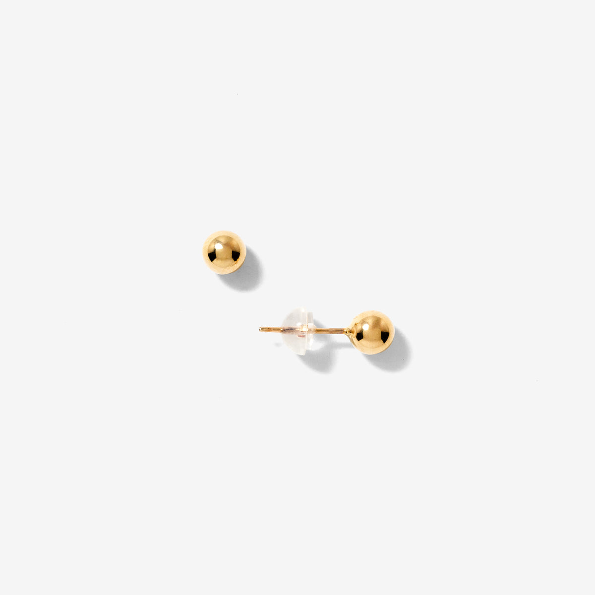 5mm Ball Stud Earrings in 10K Yellow Gold