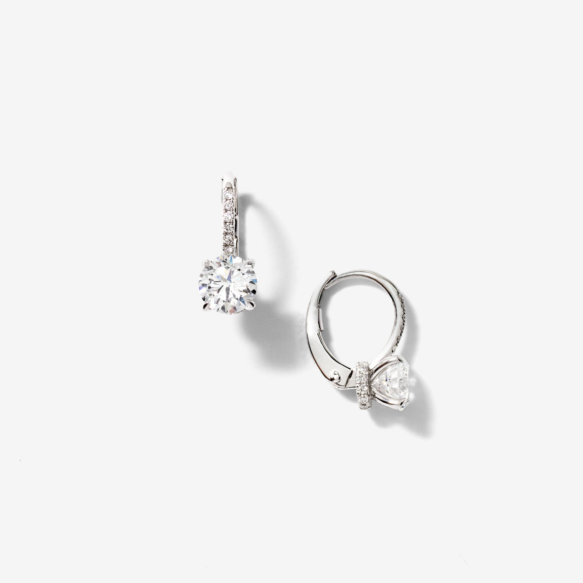 Lab Grown Diamond Earrings in 14K White Gold (2.25 ct tw)