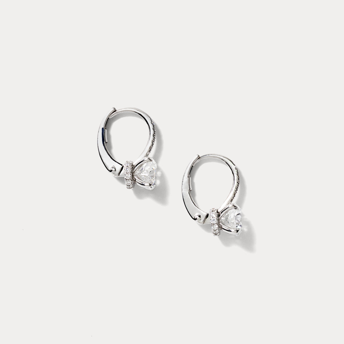 Lab Grown Diamond Earrings in 14K White Gold (2.25 ct tw)