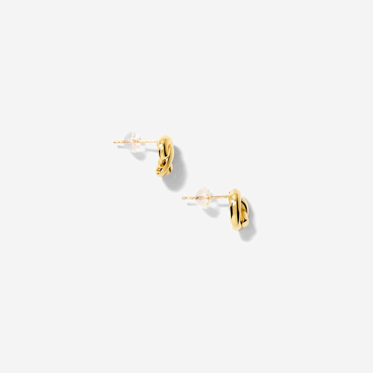 Knot Stud Earrings in 10K Yellow Gold
