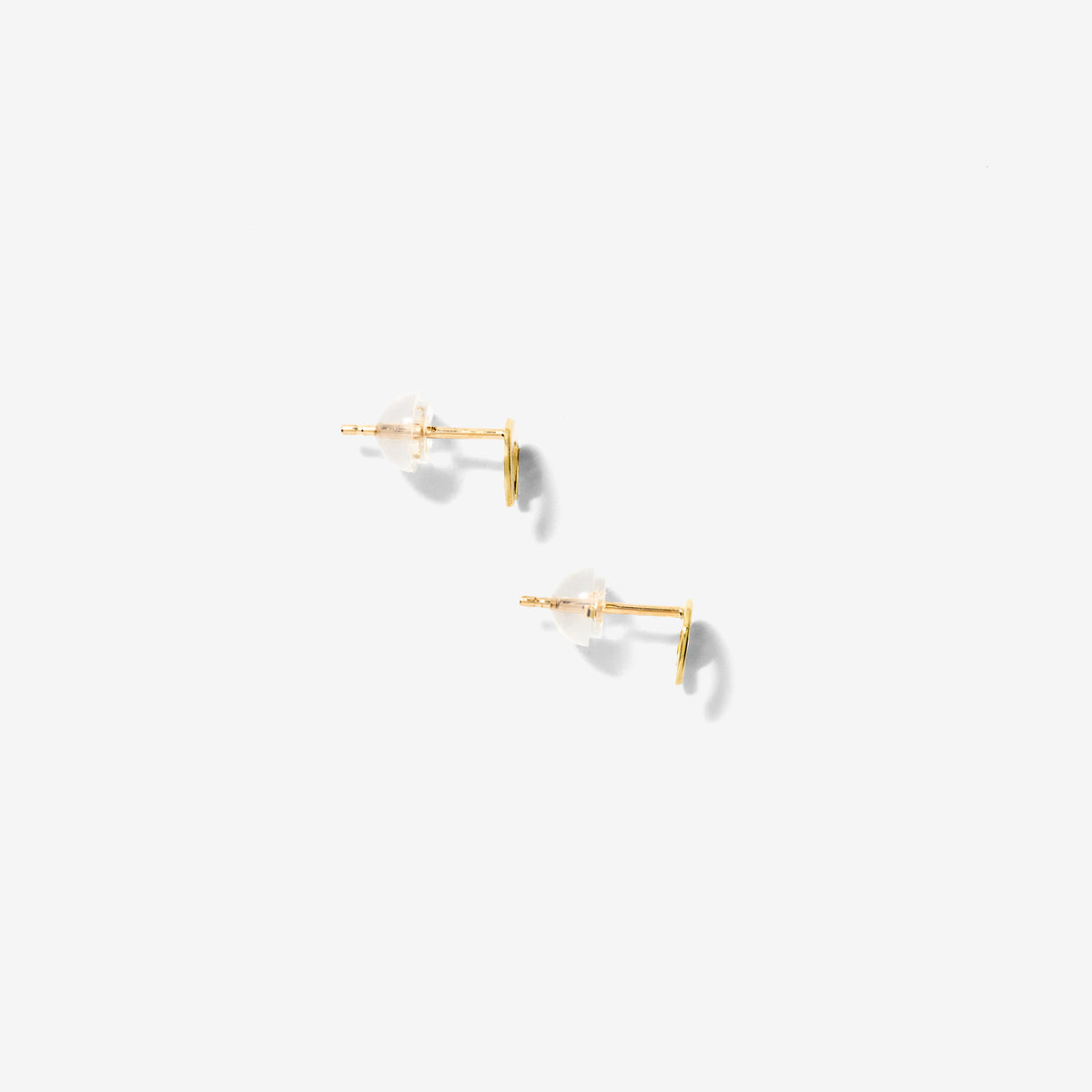 Horseshoe Stud Earrings in 10K Yellow Gold