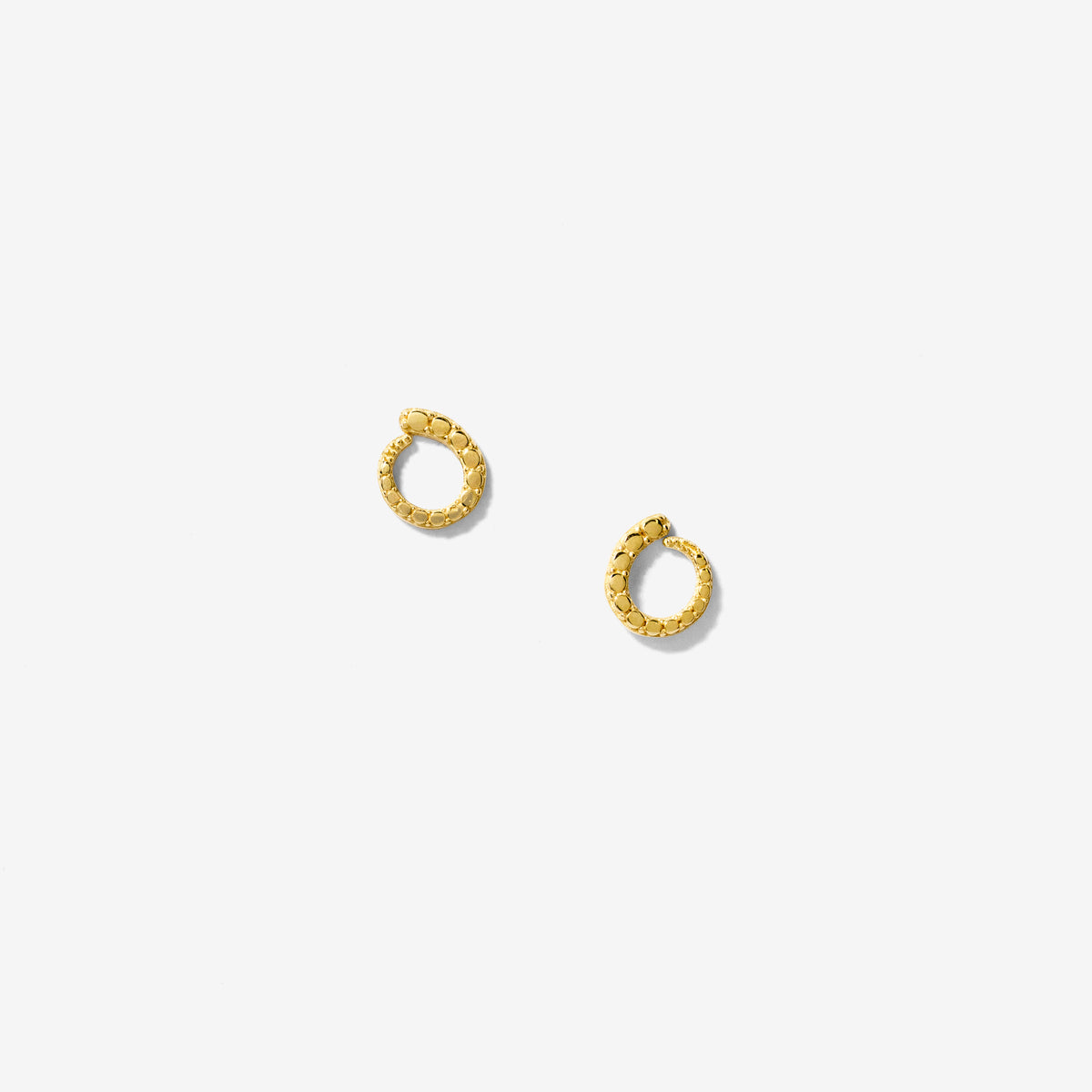 Swirl Stud Earrings in 10K Yellow Gold