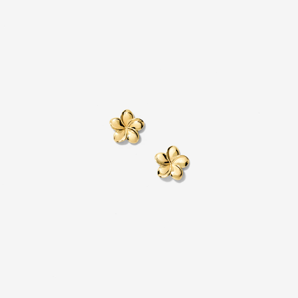 Flower Stud Earrings in 10K Yellow Gold