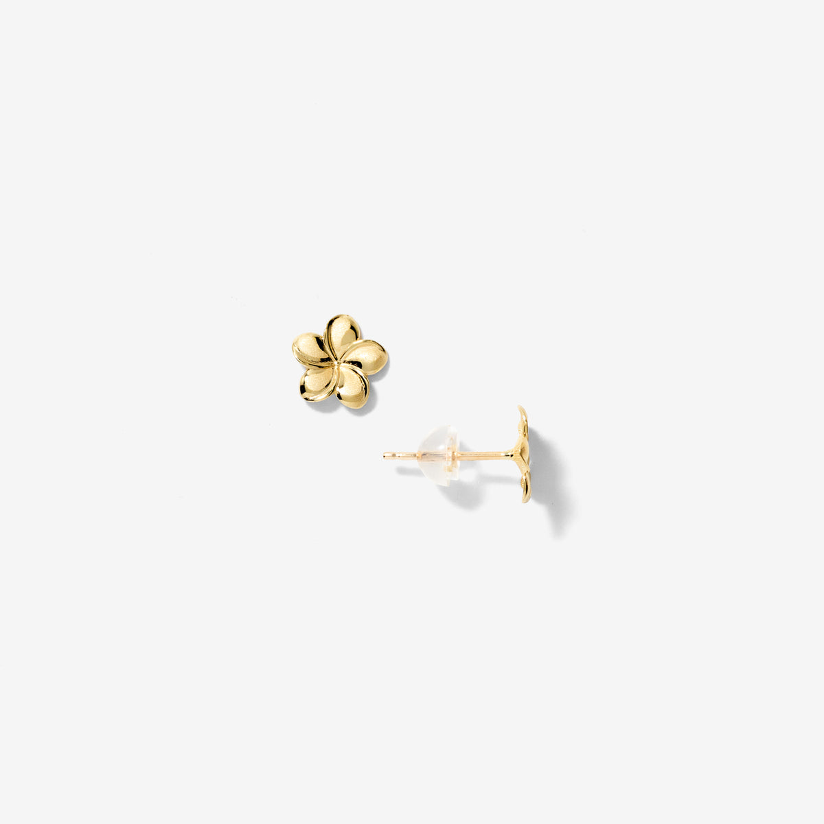 Flower Stud Earrings in 10K Yellow Gold