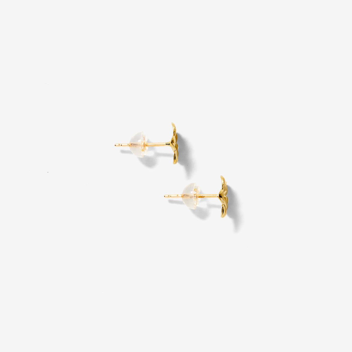 Flower Stud Earrings in 10K Yellow Gold