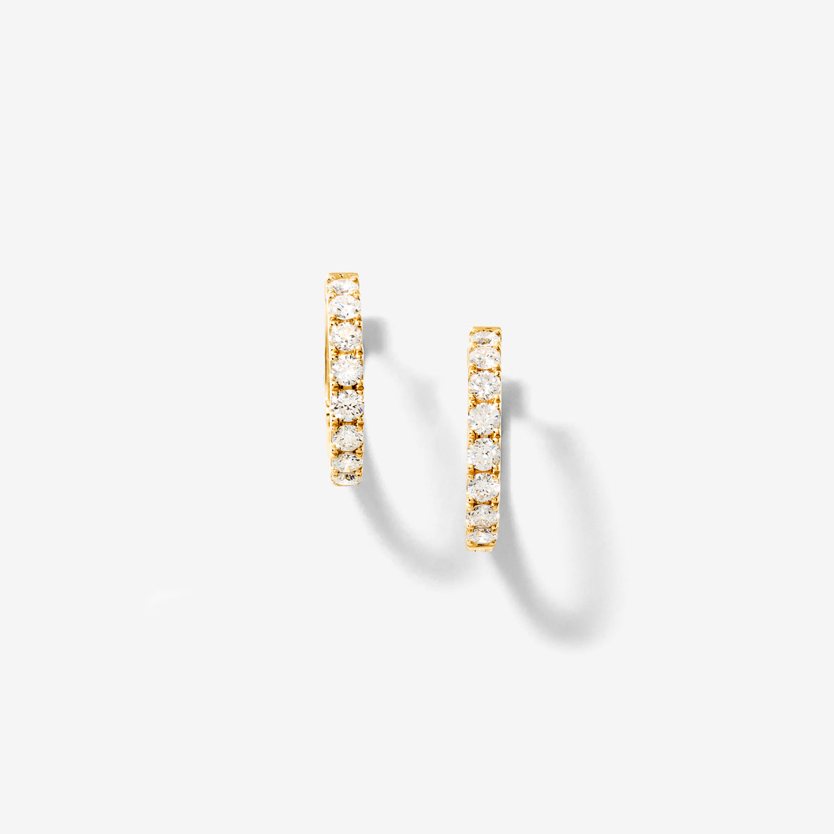 Lab Grown Diamond Hoop Earrings in 10K Yellow Gold (1.00 ct tw)