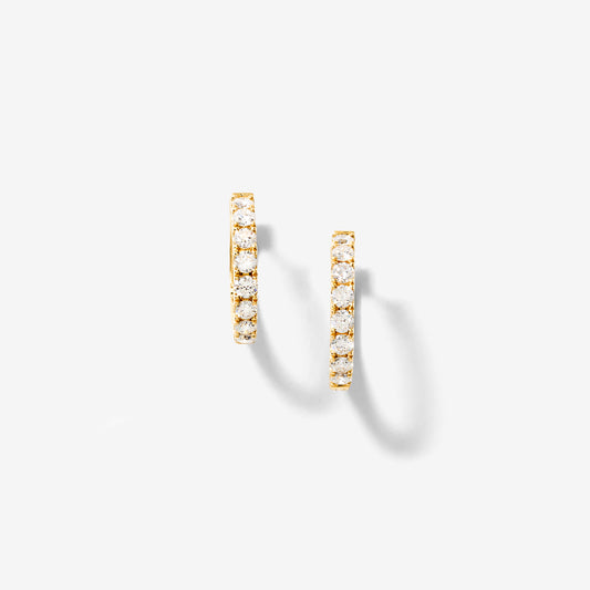 Lab Grown Diamond Hoop Earrings in 10K Yellow Gold (1.00 ct tw)