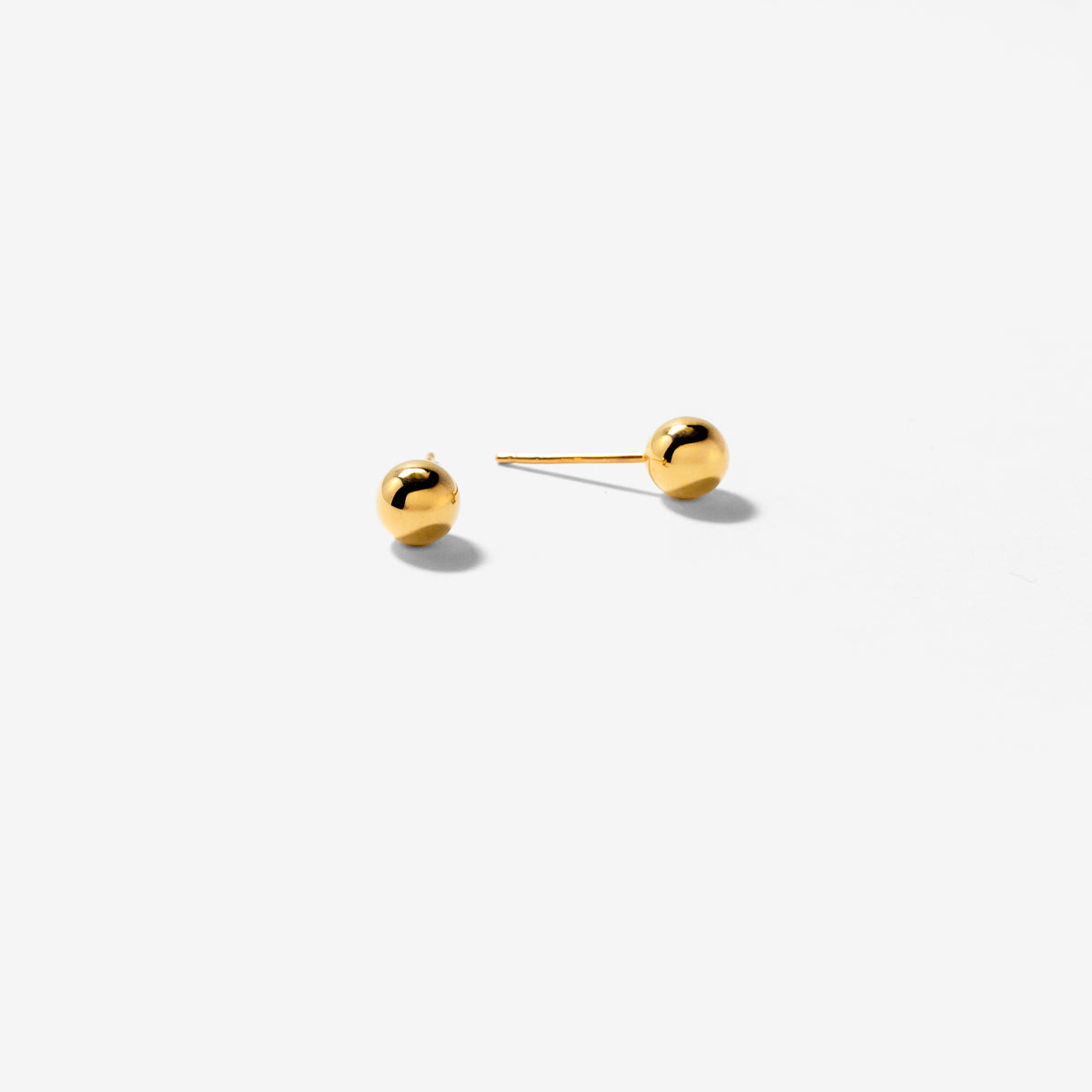 5mm Ball Stud Earrings in 10K Yellow Gold