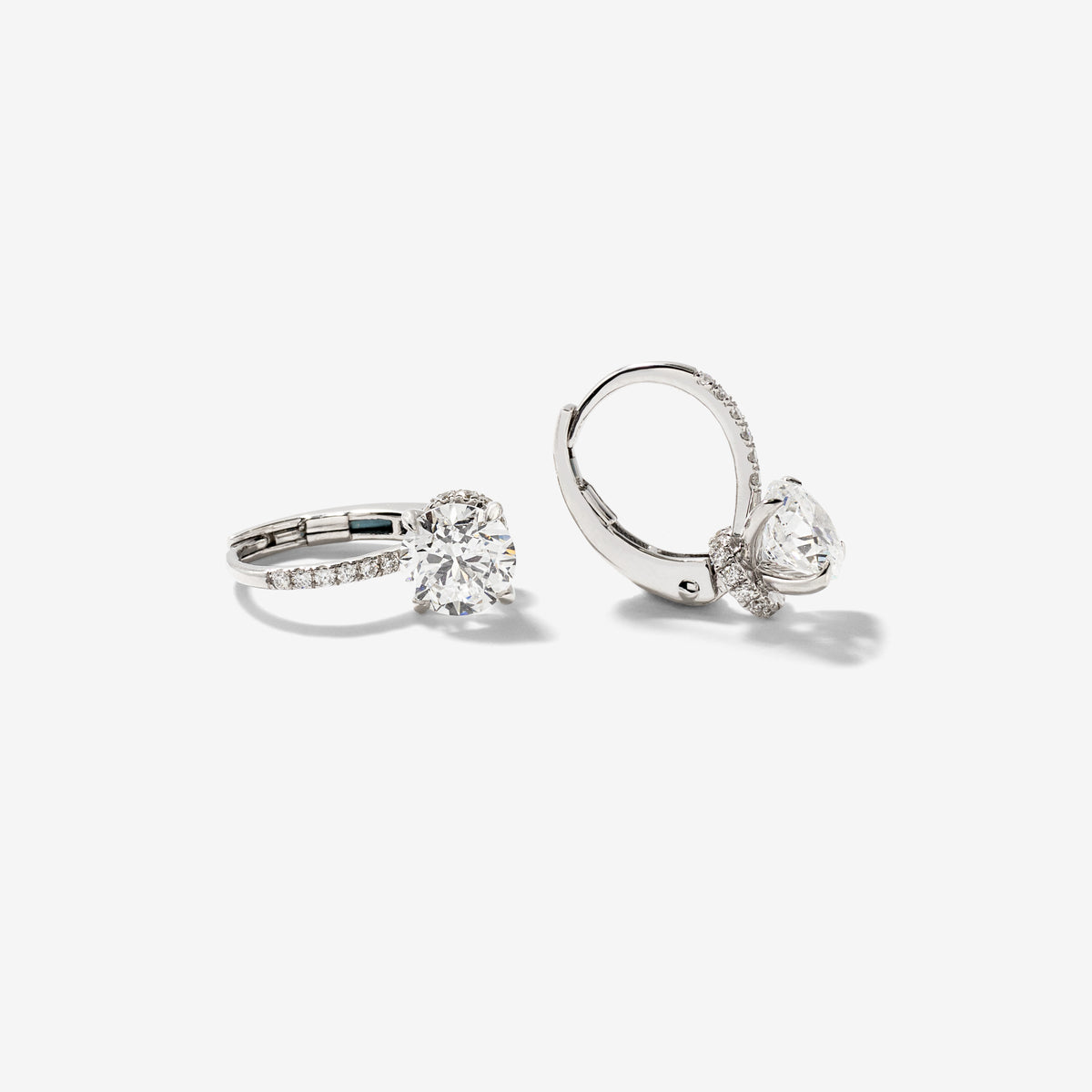 Lab Grown Diamond Earrings in 14K White Gold (2.25 ct tw)