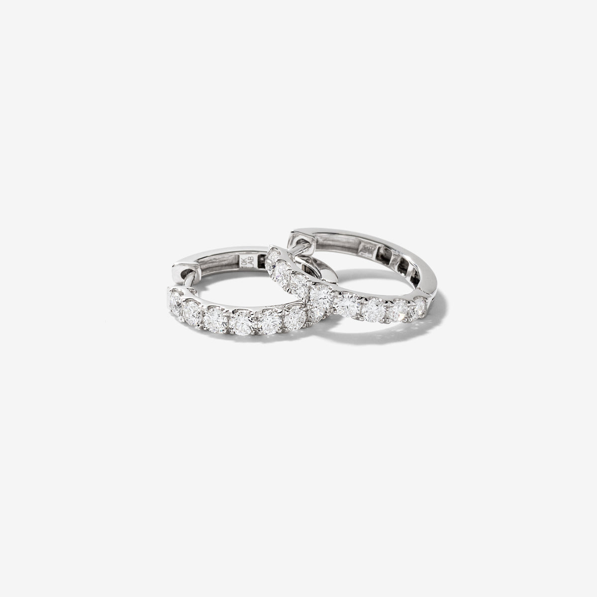 Lab Grown Diamond Hoop Earrings in 10K White Gold (1.00 ct tw)
