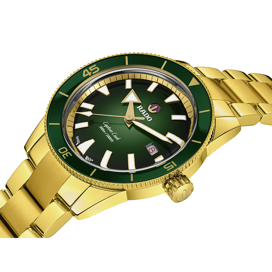 Rado captain cook green hot sale