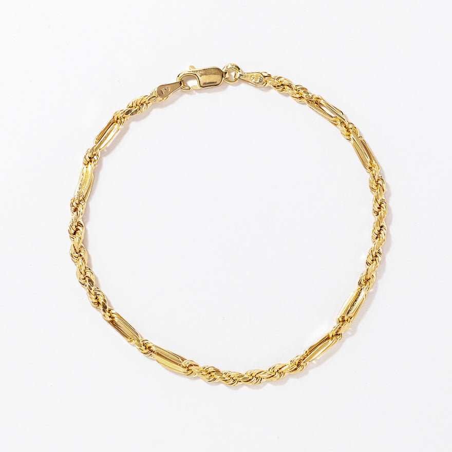 3mm Milano Bracelet in 10K Yellow Gold - 7"