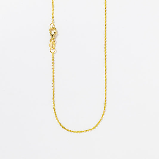 10K Yellow Gold 1mm Rolo Chain (16")