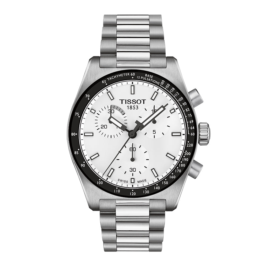 Tissot PR516 White Dial 40mm Watch | T1494171101100