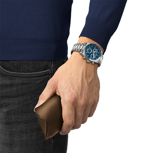 Tissot PR516 Chronograph Blue Dial Watch | T1494171104100