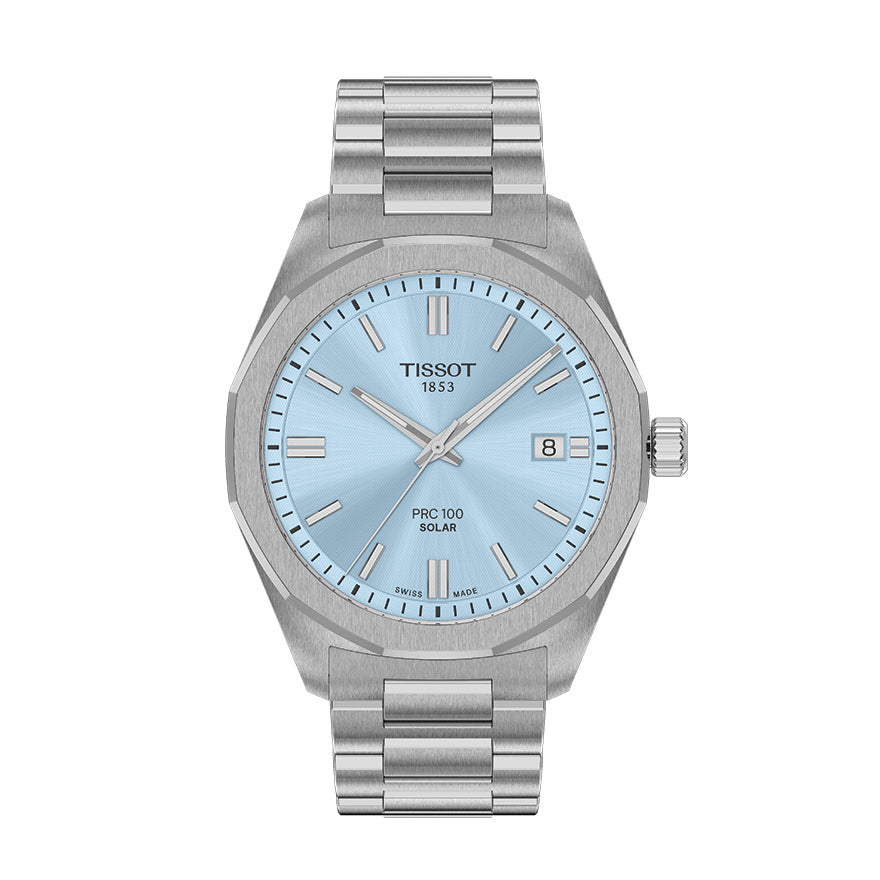 Tissot PRC 100 Solar Blue Dial 39mm Watch | T151.422.11.351.00
