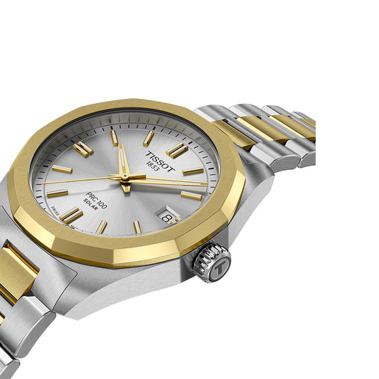 Tissot PRC 100 Solar Silver Dial 34mm Watch | T1518222203100