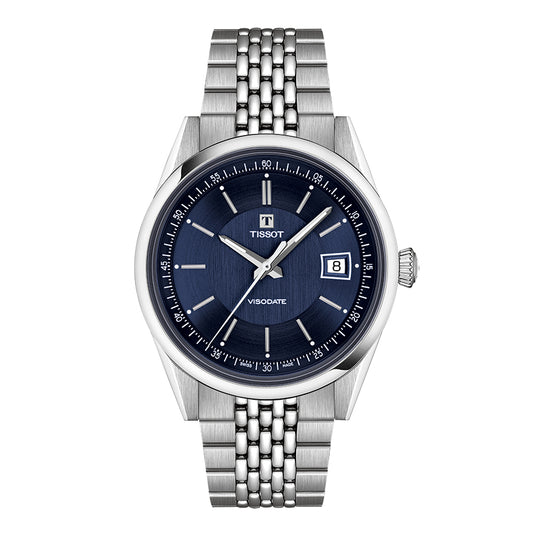 Tissot Visodate Blue Dial 39mm Watch |  T1574071104100