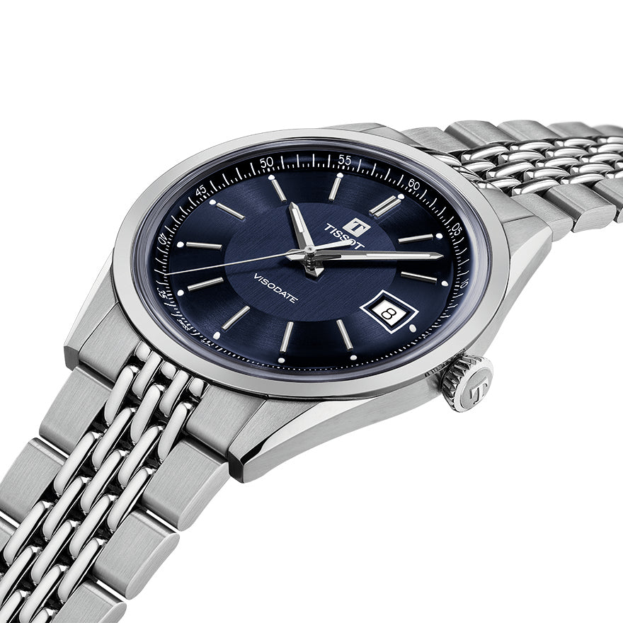 Tissot Visodate Blue Dial 39mm Watch | T1574071104100