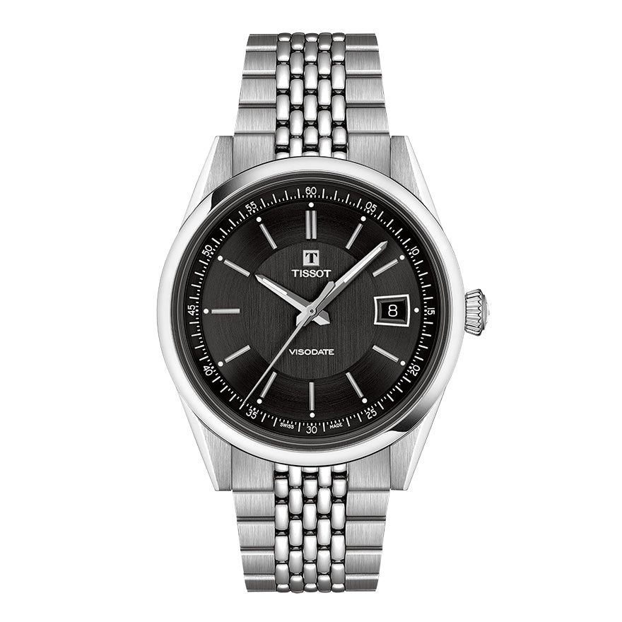 Tissot Visodate Black Dial 39mm Watch |  T1574071105100