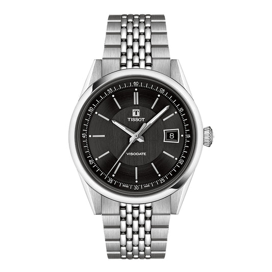 Tissot Visodate Black Dial 39mm Watch |  T1574071105100
