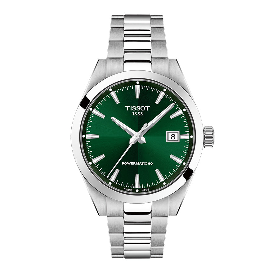 Tissot Gentleman Green Dial Watch 38mm | T1658071109100