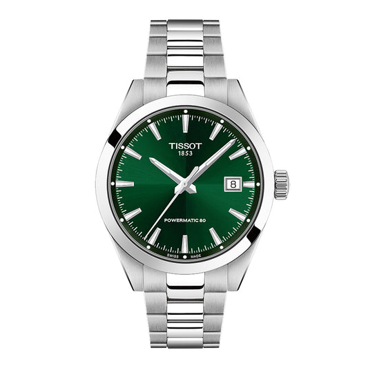 Tissot Gentleman Green Dial Watch 38mm | T1658071109100