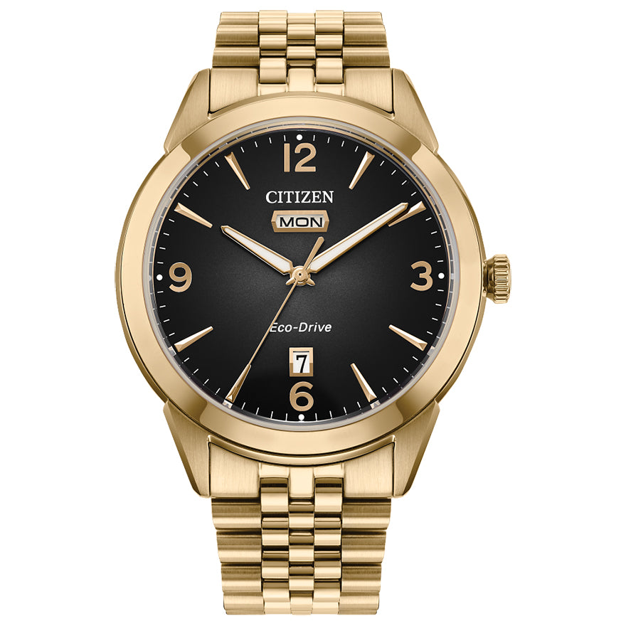 Citizen Eco-Drive Rolan Black Dial Watch | AW0152-58H