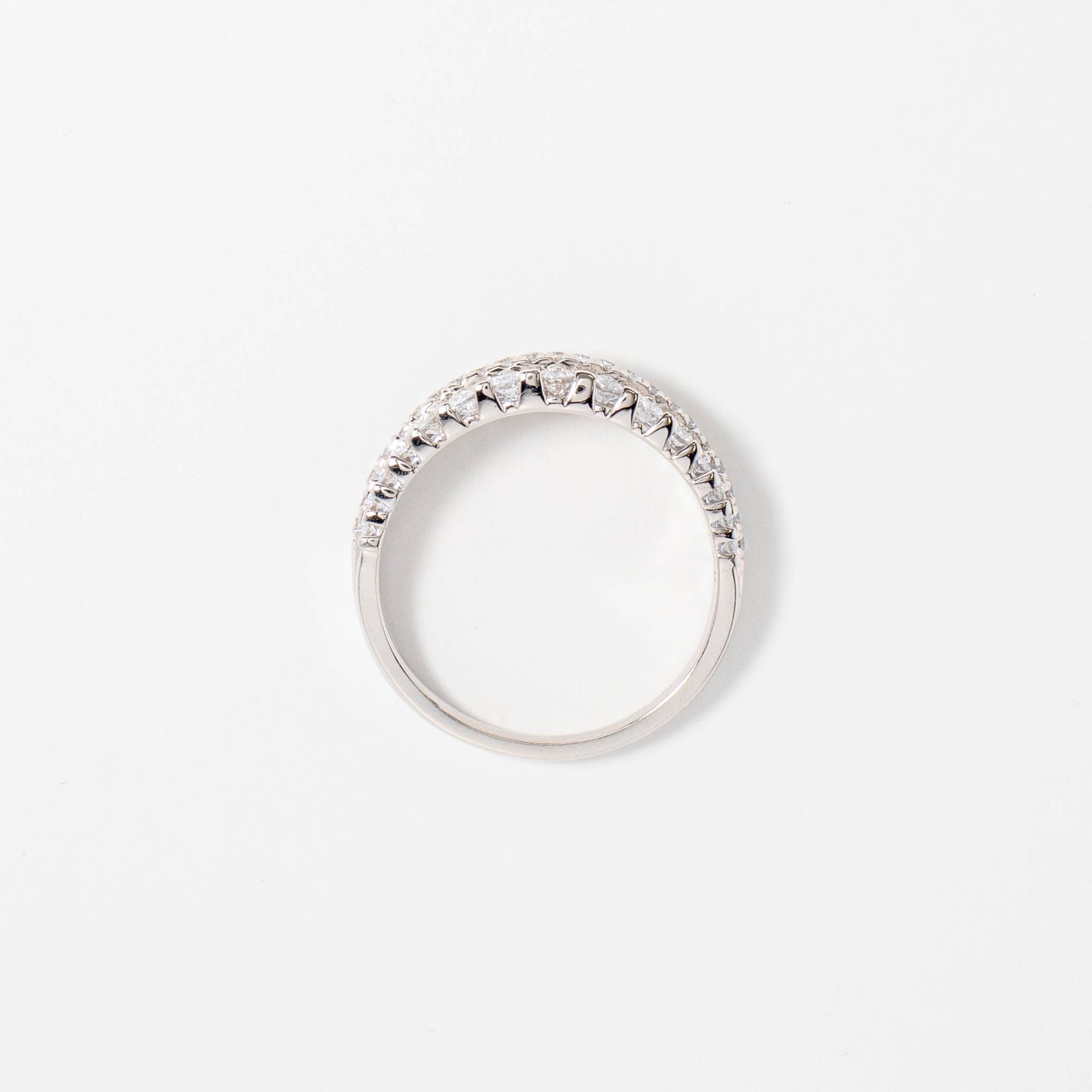Diamond Cluster Ring in 10K White Gold (0.75 ct tw)