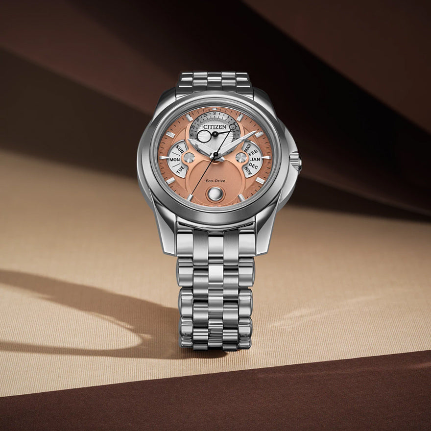 Citizen Eco-Drive Calendrier Salmon Dial Watch | BU0080-52X – Ann