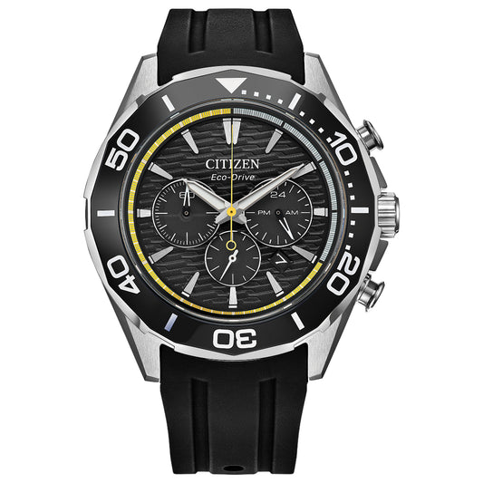 Citizen Eco-Drive Endeavor Chrono Black Dial Watch | CA4730-08E