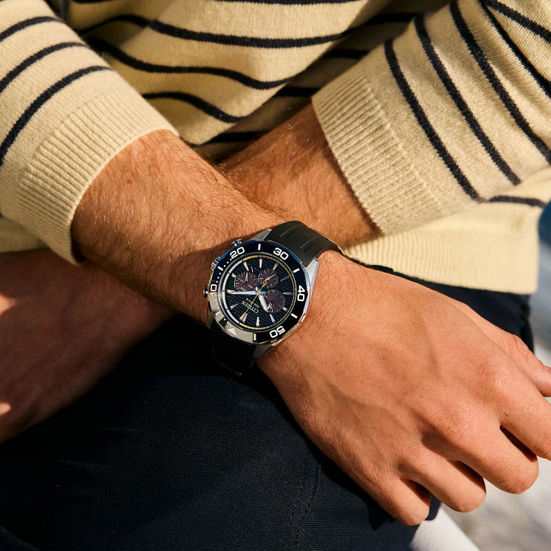 Citizen Eco-Drive Endeavor Chrono Black Dial Watch | CA4730-08E