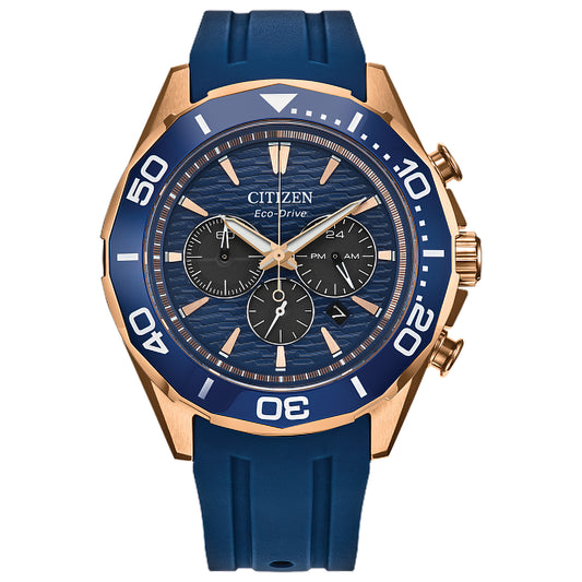 Citizen Eco-Drive Endeavor Chrono Blue Dial Watch | CA4733-00L