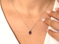 Amethyst Necklace in 10K Yellow Gold