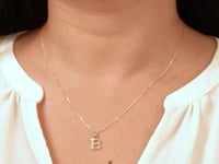 "B" Initial Pendant in 10K Yellow Gold