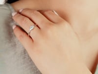 Lab Grown Diamond Promise Ring 10K White Gold (0.36 ct tw)