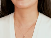 Love Knot Stud Pendant in 10K Yellow Gold