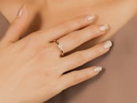 Diamond Solitaire Engagement Ring 10K Yellow Gold (0.25 ct tw)