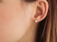 Diamond Stud Earrings in 10K White Gold (0.50 ct tw)